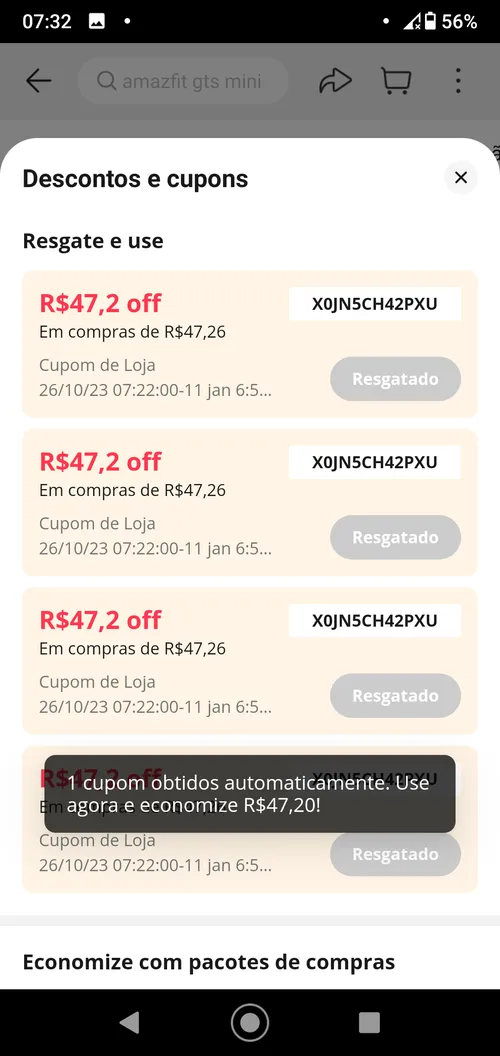 Imagen na descrição da promoção