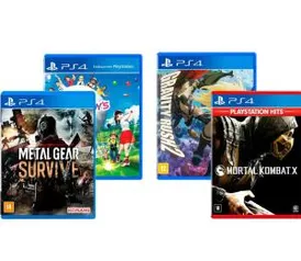 [App Americanas] 4 JOGOS PS4 POR R$ 59,99