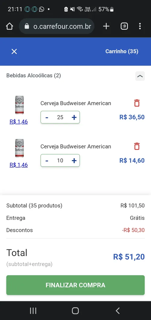 Imagem na descrição da promoção