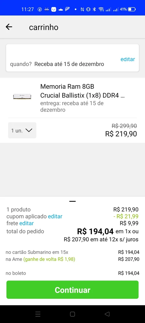 Imagem na descrição da promoção