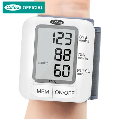 Monitor de pressão de pulso Cofoe | R$77