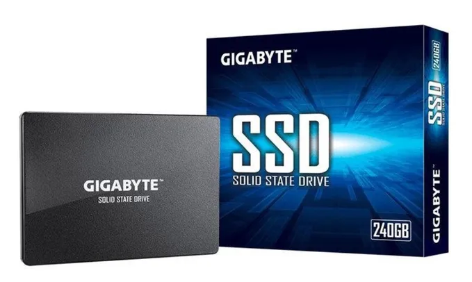 [APP] SSD Gigabyte 240GB, SATA, Leitura 500MB/s, Gravação 420MB/s | R$201