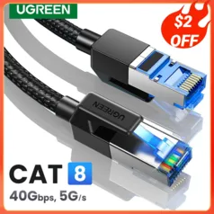(Vários tamanhos) Cabo Ethernet CAT.8 - UGREEN