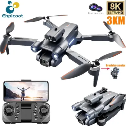 [Gpay / Taxa Inclusa] S1S Mini Drone, 8K DroneProfissional Brushless Motor  HD Dual Camera, Dobrável Quadcopter