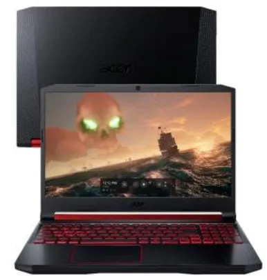 Notebook Gamer Acer NVIDIA GeForce GTX 1650 Core i5-9300H 8GB 1TB 128GB SSD Tela Full HD 15.6" Windows 10 Aspire Nitro 5 AN515-54-528V