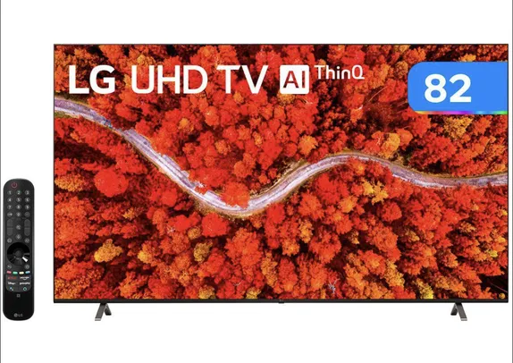 Smart TV 82” UHD 4K LED LG 82UP8050PSB 120Hz - Wi-Fi Bluetooth HDR Alexa 4 HDMI 3 US