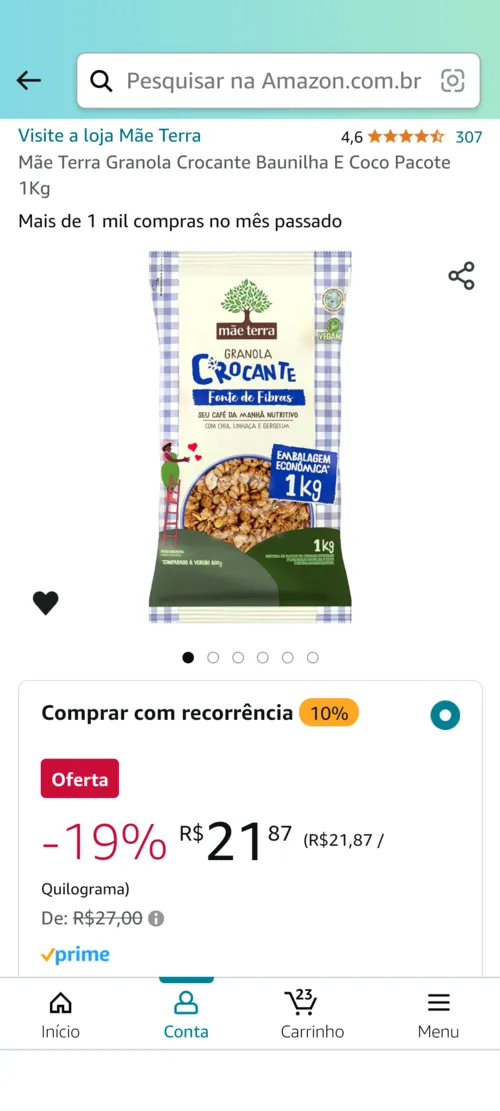 Imagem na descrição da promoção