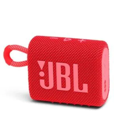 Saindo por R$ 179: Caixa de Som Portátil JBL GO 3 Vermelha | R$179 | Pelando