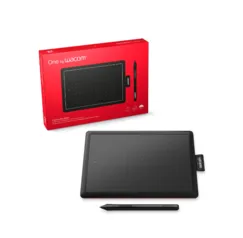 Wacom One CTL472 - Mesa Digitalizadora, Preto e Vermelho | R$240