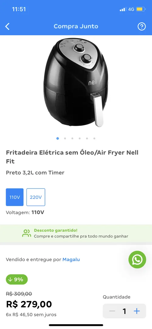 Imagem na descrição da promoção