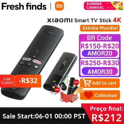 [Taxa Inclusa] Xiaomi Mi TV Stick 4K