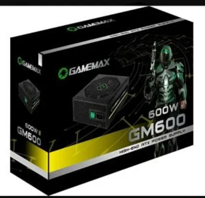 Fonte Gamemax Gm600 80plus Bronze SEMI MODULAR | R$457