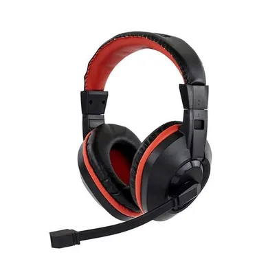 Fone de Ouvido Headset Gamer Sate Preto/Vermelho AE-263