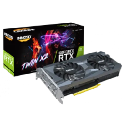 Placa de Vídeo INNO3D GeForce RTX 3060 Ti TWIN X2 LHR, 8GB, GDDR6, DLSS, Ray Tracing, N306T2-08D6-119032DH