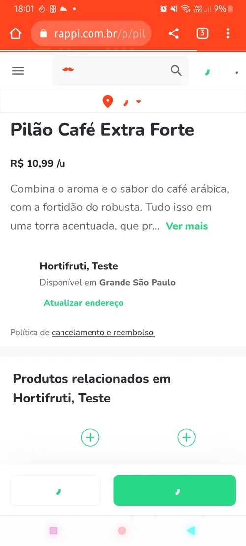 Imagem na descrição da promoção