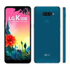 Smartphone LG K50S Azul 32GB Tela 6,5 Narrow Notch HD - R$640