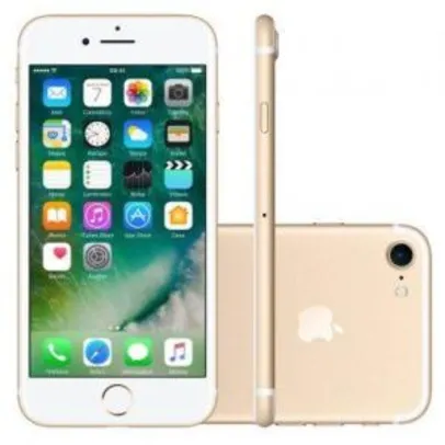 Smartphone Apple iPhone 7 128GB Desbloqueado Dourado R$3.099