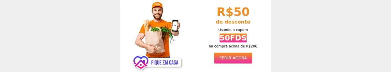 R$ 50 de Desconto em Compras Acima de R$ 200