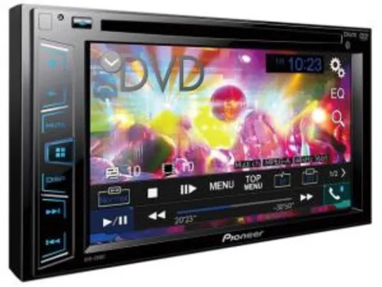 DVD Automotivo Pioneer AVH-298BT 6.2” Touch - Bluetooth 23W RMS Entrada para Câmera de Ré - R$700