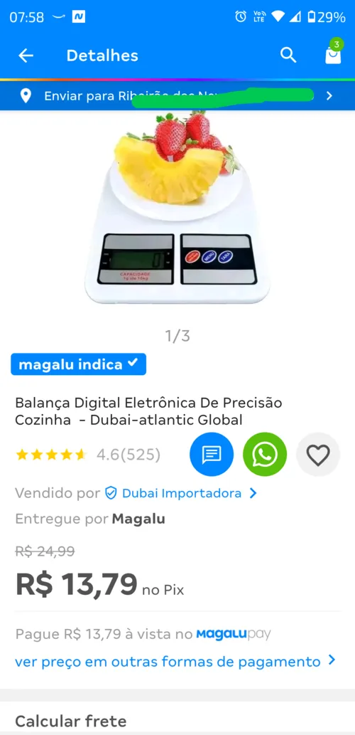 Imagem na descrição da promoção