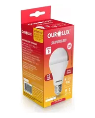 Kit 10 Lampadas Led Bulbo 9w Superled Ouro Biv 6500k Ourolux