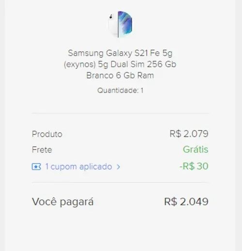 Imagem na descrição da promoção