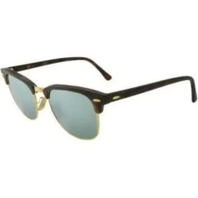Óculos de Sol Ray Ban Clubmaster RB3016 Tartaruga Lente Espelhada - R$289,99