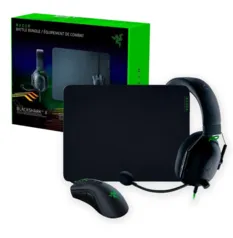 Combo Gamer Razer Battle Bundle, Mouse Gamer DeathAdder V2 + Headset Gamer BlackShark V2 X + Mousepa