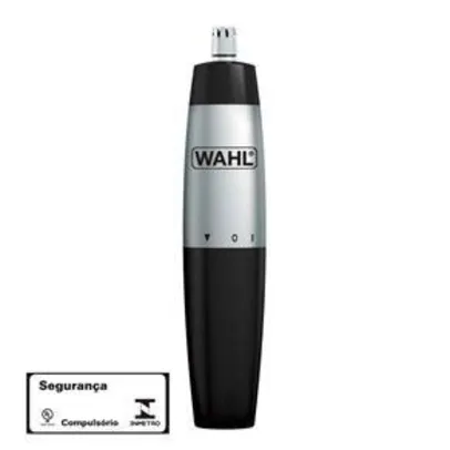 Aparador de Pelos Nasal Wahl Clipper Trmmer Prata à Pilha 5642-100 - Preto