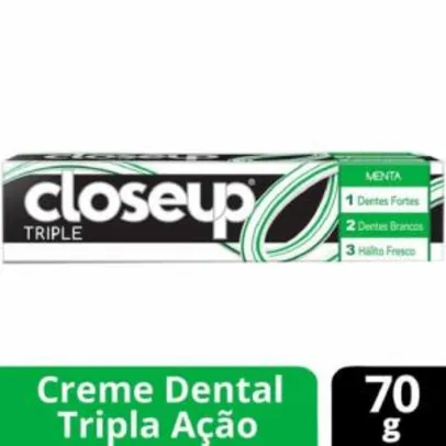 Creme Dental Closeup Triple Menta 70g | R$0,89