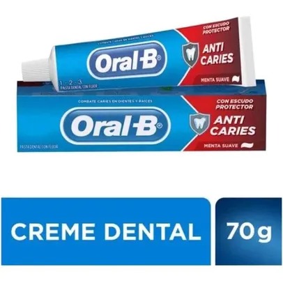 Creme Dental Oral-B 123 Menta Suave 70g