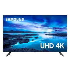 Samsung Smart TV 50&quot; UHD 4K 50AU7700, Processador Crystal 4K, Tela sem limites, Visual Livre de Cabos, Alexa built in, Controle Único Bivolt