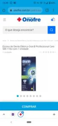 Escova de Dente Elétrica Oral-B Professional Care 500 110v | R$144