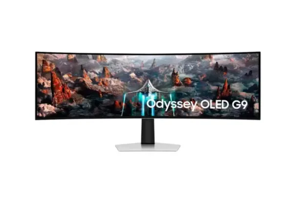 Monitor gamer samsung odyssey oled g9 49", curvo, dual qhd, 240hz, freesync premium pro, dp/hdmi - ls49cg930slxzd