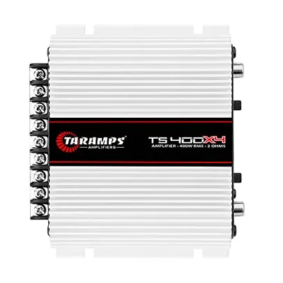 Módulo Taramps TS 400x4 2 ohms 400 W RMS 4 Canais Amplificador Som Automotivo