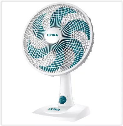 Ventilador de Mesa Mondial Ultra V-30-6P 30cm com 6 Pás e 3 Velocidades - Branco/Azul - 110V