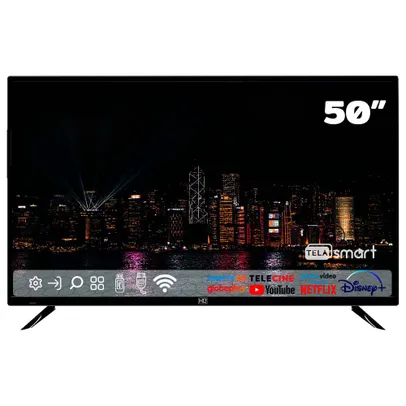 Smart TV LED 50 hq HQSTV50NY Ultra HD 4K Netflix Youtube 3 hdmi 2 USB Wi-Fi