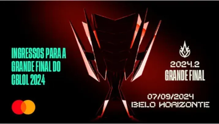 Grande Final CBLOL 2024 -TROQUE 200 PONTOS MASTERCARD SURPREENDA POR INGRESSOS PARA ASSISTIR A FINAL.