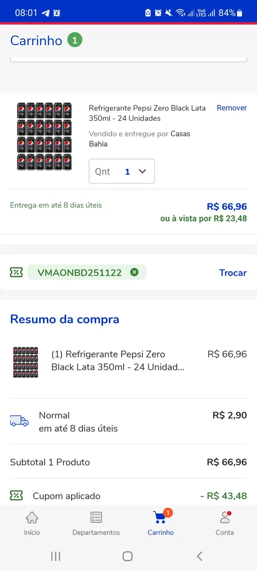 Imagem na descrição da promoção