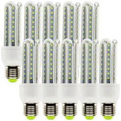 Kit com 10 Lâmpadas LED Super Econômica E27 9W, 6000K