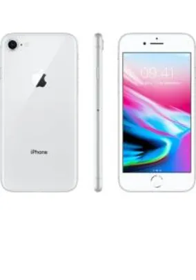 [R$2.080 AME] iPhone 8 Prata 256GB Tela 4.7" IOS 11 4G Wi-Fi Câmera 12MP R$2.600
