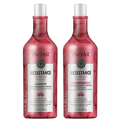 [REC] Kit Inoar Résistance Flor de Lótus Salon Duo Shampoo e Condicionador, Inoar