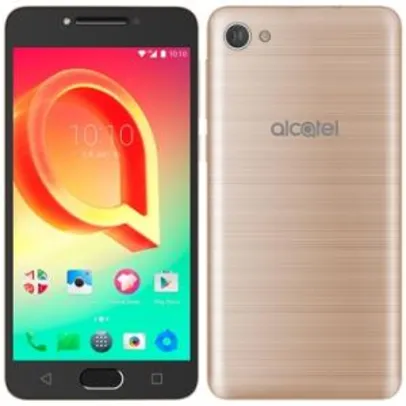 Smartphone Alcatel A5 Led Max, Dual Chip, Dourado, Tela 5.2", 4G+WiFi, Android 6.0, 16MP, 32GB e 3GB de Memória RAM