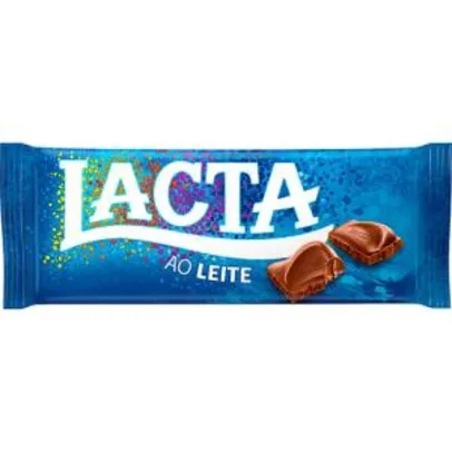 (AME 50%) Barra de Chocolate Lacta Ao Leite 90g