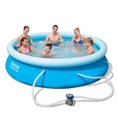 Piscina Bestway Fast Set 3.683L – Azul + Filtro p/ Piscina 110V por R$ 119