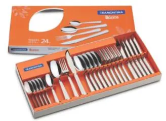 Faqueiro Tramontina Buzios Inox - 24 peças | R$38