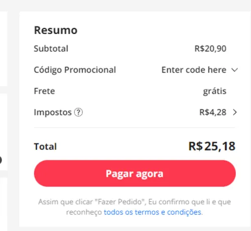 Imagem na descrição da promoção