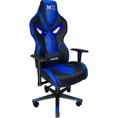 Cadeira Gamer Mymax Mx9, Giratória, Preto/Azul