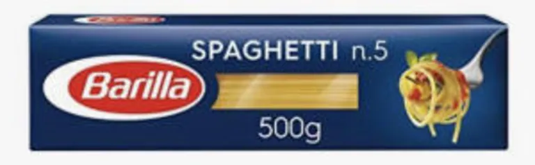 [Prime] Macarrão Grano Duro Spaguetti N.5 Barilla 500g R$4