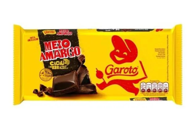 [ app ] Tablete Chocolate Meio Amargo Garoto 80g